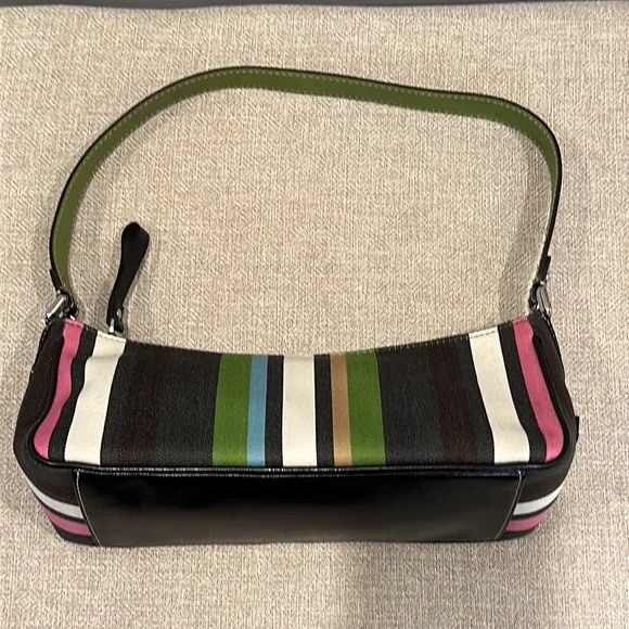 Kate Spade Striped Handbag Vintage - Picture 2 of 10